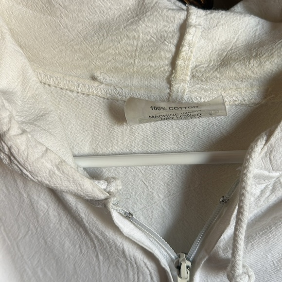 Cottonseed Pirates Will Work for Rum Full Zip White Hooded Jacket Mens XL - Picture 11 of 11